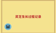 灵芝生长过程记录