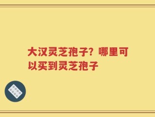 大汉灵芝孢子？哪里可以买到灵芝孢子