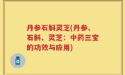 丹参石斛灵芝(丹参、石斛、灵芝：中药三宝的功效与应用)
