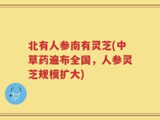 北有人参南有灵芝(中草药遍布全国，人参灵芝规模扩大)