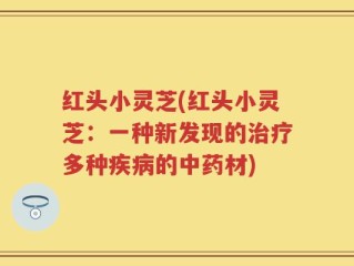 红头小灵芝(红头小灵芝：一种新发现的治疗多种疾病的中药材)