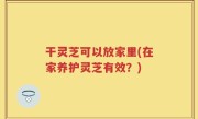 干灵芝可以放家里(在家养护灵芝有效？)