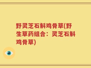 野灵芝石斛鸡骨草(野生草药组合：灵芝石斛鸡骨草)