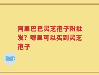 阿里巴巴灵芝孢子粉批发？哪里可以买到灵芝孢子