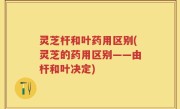 灵芝杆和叶药用区别(灵芝的药用区别——由杆和叶决定)