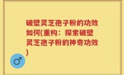 破壁灵芝孢子粉的功效如何(重构：探索破壁灵芝孢子粉的神奇功效)