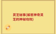 灵芝秘事(解密神奇灵芝的神秘功效)