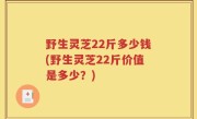 野生灵芝22斤多少钱(野生灵芝22斤价值是多少？)