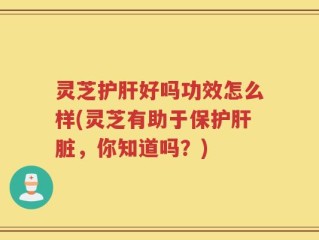 灵芝护肝好吗功效怎么样(灵芝有助于保护肝脏，你知道吗？)
