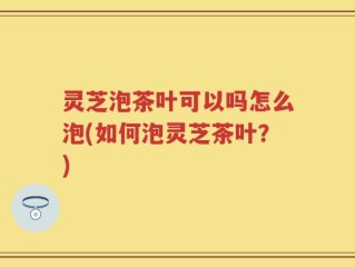 灵芝泡茶叶可以吗怎么泡(如何泡灵芝茶叶？)