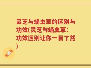 灵芝与蛹虫草的区别与功效(灵芝与蛹虫草：功效区别让你一目了然)