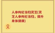 人参枸杞当归灵芝(灵芝人参枸杞当归，提升身体健康)