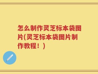 怎么制作灵芝标本袋图片(灵芝标本袋图片制作教程！)