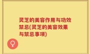 灵芝的美容作用与功效禁忌(灵芝的美容效果与禁忌事项)