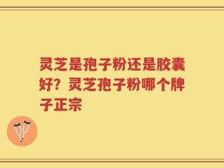 灵芝是孢子粉还是胶囊好？灵芝孢子粉哪个牌子正宗