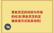 黄色灵芝的功效与作用的吃法(黄色灵芝的正确食用方式及其功效)