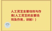 人工灵芝主要功效与作用(人工灵芝的主要功效及作用，详解！)