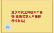重庆市灵芝种植大户补贴(重庆灵芝大户获得种植补贴)