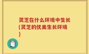 灵芝在什么环境中生长(灵芝的优美生长环境)
