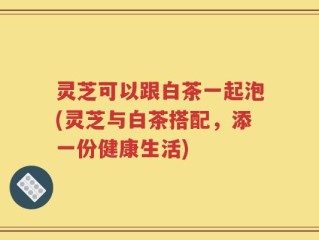 灵芝可以跟白茶一起泡(灵芝与白茶搭配，添一份健康生活)