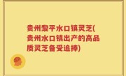 贵州黎平水口镇灵芝(贵州水口镇出产的高品质灵芝备受追捧)