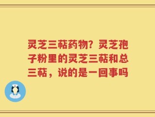 灵芝三萜药物？灵芝孢子粉里的灵芝三萜和总三萜，说的是一回事吗