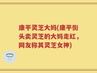 康平灵芝大妈(康平街头卖灵芝的大妈走红，网友称其灵芝女神)
