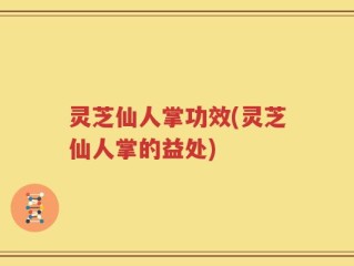 灵芝仙人掌功效(灵芝仙人掌的益处)