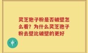 灵芝狍子粉是否破壁怎么看？为什么灵芝孢子粉去壁比破壁的更好
