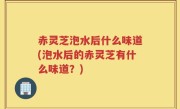 赤灵芝泡水后什么味道(泡水后的赤灵芝有什么味道？)