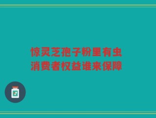 惊灵芝孢子粉里有虫 消费者权益谁来保障