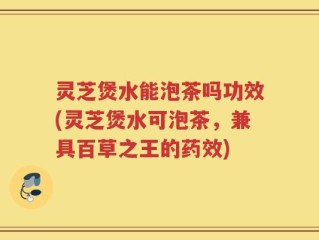 灵芝煲水能泡茶吗功效(灵芝煲水可泡茶，兼具百草之王的药效)