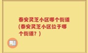 泰安灵芝小区哪个街道(泰安灵芝小区位于哪个街道？)