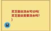 灵芝菌丝浇水可以吗(灵芝菌丝需要浇水吗？)