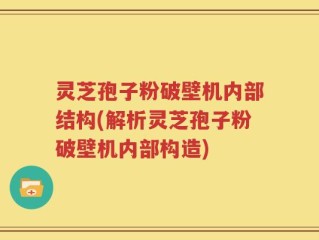 灵芝孢子粉破壁机内部结构(解析灵芝孢子粉破壁机内部构造)
