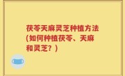 茯苓天麻灵芝种植方法(如何种植茯苓、天麻和灵芝？)