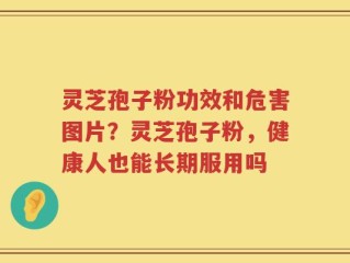 灵芝孢子粉功效和危害图片？灵芝孢子粉，健康人也能长期服用吗