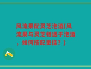 风流果配灵芝泡酒(风流果与灵芝相遇于泡酒，如何搭配更佳？)