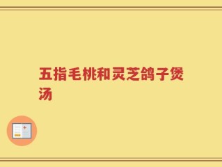 五指毛桃和灵芝鸽子煲汤