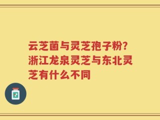 云芝菌与灵芝孢子粉？浙江龙泉灵芝与东北灵芝有什么不同