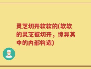 灵芝切开软软的(软软的灵芝被切开，惊异其中的内部构造)