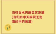 当归白术天麻灵芝泡酒(当归白术天麻灵芝泡酒的中药美酒)