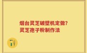 烟台灵芝破壁机定做？灵芝孢子粉制作法