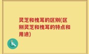 灵芝和槐耳的区别(区别灵芝和槐耳的特点和用途)