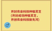 开封农业科技种植灵芝(开封成功种植灵芝，开创农业科技新先河)