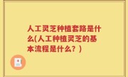 人工灵芝种植套路是什么(人工种植灵芝的基本流程是什么？)