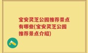 宝安灵芝公园推荐景点有哪些(宝安灵芝公园推荐景点介绍)