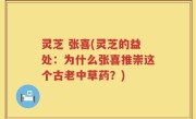 灵芝 张喜(灵芝的益处：为什么张喜推崇这个古老中草药？)