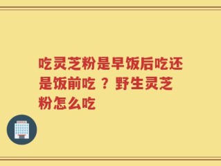 吃灵芝粉是早饭后吃还是饭前吃 ？野生灵芝粉怎么吃