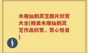 木雕仙鹤灵芝图片欣赏大全(精美木雕仙鹤灵芝作品欣赏，赏心悦目)